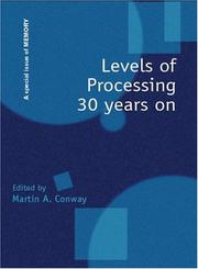 Cover of Levels of processing 30 years on by Martin A. Conway