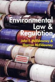 Front cover of Environmental law and regulation by John F. McEldowney