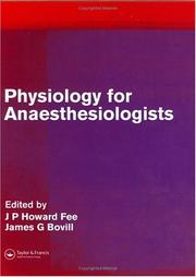 Front cover of Physiology for anaesthesiologists by James G. Bovill