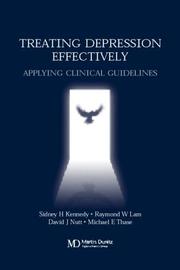 Cover of Treating depression effectively by Sidney H. Kennedy