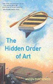 Front cover of The Hidden Order of Art by Anton Ehrenzweig