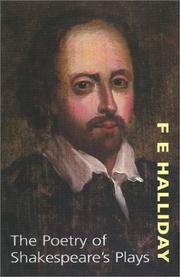 Front cover of The poetry of Shakespeare's plays by F. E. Halliday