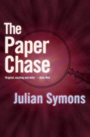 Cover of The paper chase by Julian Symons