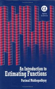 Front cover of An Introduction to Estimating Functions by P. Mukhopadhyay