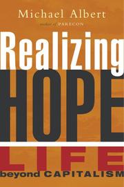 Cover of Realizing hope by Michael Albert