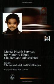 Front cover of Mental Health Services for Minority Ethnic Children and Adolescents by Mhemooda Malek