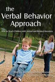 Cover of The verbal behavior approach by Unknown