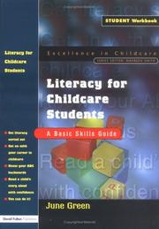 Front cover of Literacy for Childcare Students by June Green