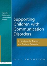 Cover of Supporting Communication Disorders by Gill Thompson