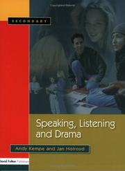 Front cover of Speaking, Listening and Drama by Andy Kempe