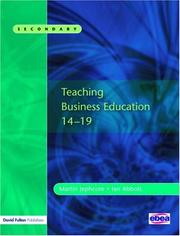 Front cover of Teaching Business Education 14-19 by Martin Jephcote