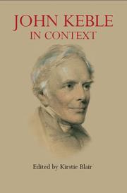 Front cover of John Keble in context by Kirstie Blair