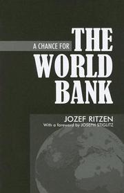 Front cover of A chance for the World Bank by J. M. M. Ritzen