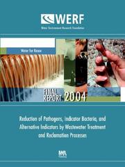 Front cover of Reduction of Pathogens, Indicator Bacteria, And Alternative Indicators by Wastewater Treatment And Reclamation Processes by Joan B. Rose