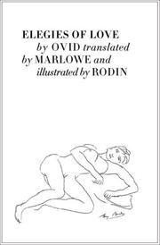 Front cover of Elegies of Love by Ovid