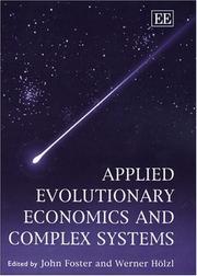 Front cover of Applied evolutionary economics and complex systems by European Meeting on Applied Evolutionary Economics (2nd 2001 Vienna University of Economics and Business Administration)