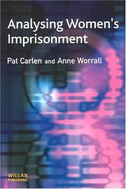 Cover of Analysing women's imprisonment by Pat Carlen