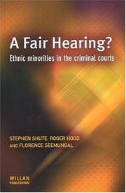 Cover of A fair hearing? by Stephen Shute