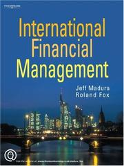 Cover of International financial management by Jeff Madura