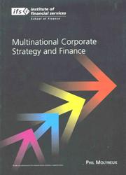 Front cover of Multi Corporate Strategy and Finance by Phil Molyneux