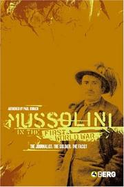 Cover of Mussolini in the First World War by Paul O'Brien