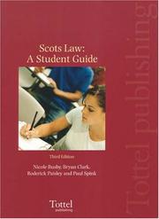 Cover of Scots law by Nicole Busby