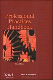 Front cover of Professional Practices Handbook by Smith & Williamson (Firm)