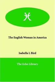 Cover of The Englishwoman in America by Isabella L. Bird