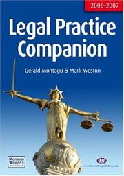 Cover of Legal Practice Companion 2006-7 (Legal Practice Companions) by Gerald Montagu