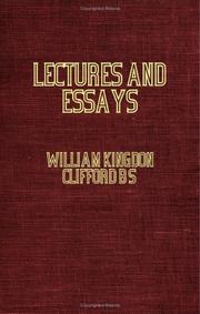 Front cover of Lectures And Essays by William Kingdon Clifford