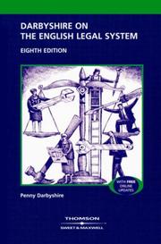 Front cover of Darbyshire on the English Legal System by Penny Darbyshire