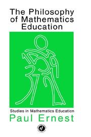 Front cover of The philosophy of mathematics education by Paul Ernest