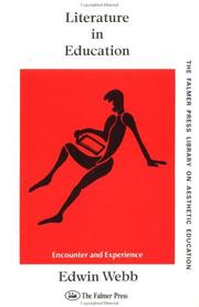 Cover of Literature in education by Edwin Webb