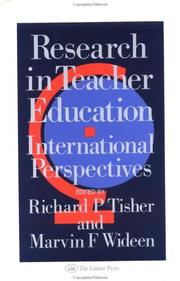 Front cover of Research in teacher education by R. P. Tisher
