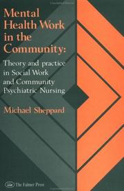 Front cover of Mental health work in the community by Michael Sheppard