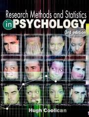 Cover of Research methods and statistics in psychology by Hugh Coolican