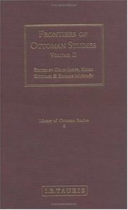 Front cover of Frontiers of Ottoman studies by Colin Imber