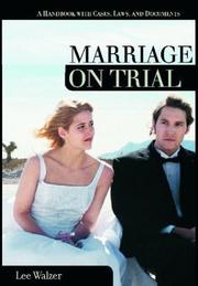 Cover of Marriage on Trial by Lee Walzer