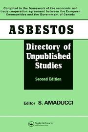 Front cover of Asbestos, directory of unpublished studies by Sandro Amaducci