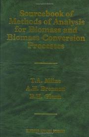 Front cover of Sourcebook of methods of analysis for biomass and biomass conversion processes by Thomas A. Milne