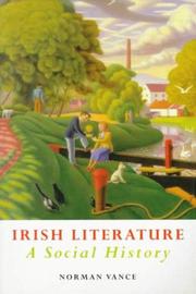 Cover of Irish literature by Norman Vance