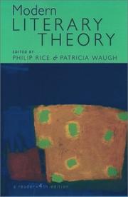 Cover of Modern literary theory by Philip Rice