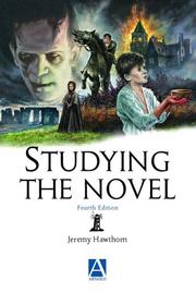 Cover of Studying the novel by Jeremy Hawthorn