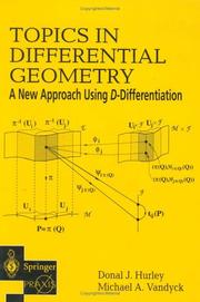 Cover of Topics in differential geometry by Donal J. Hurley