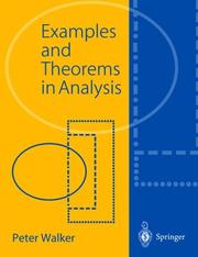 Cover of Examples and Theorems in Analysis by Peter Walker