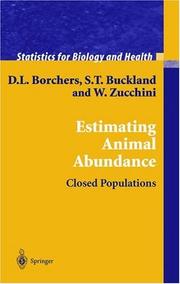 Front cover of Estimating animal abundance by D. L. Borchers