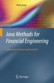 Cover of Java methods for financial engineering by Philip Barker