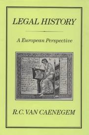 Front cover of Legal history by R. C. van Caenegem