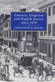 Cover of Lawyers, litigation, and English society since 1450 by C. W. Brooks