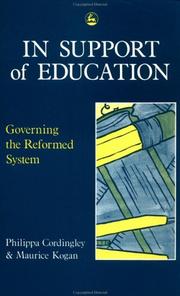 Front cover of In support of education by Philippa Cordingley
